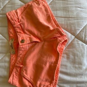 Hollister orange shorts